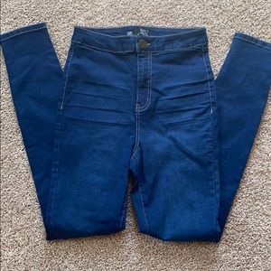 High rise skinny jeans